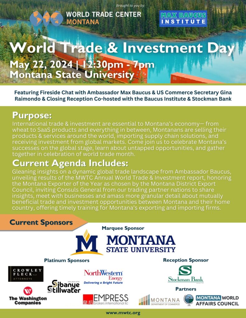 2024 World Trade and Investment Day Montana World Trade Center
