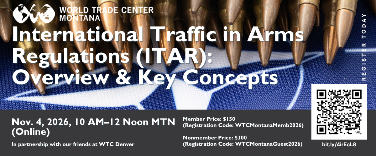 International Traffic in Arms Regulations (ITAR): Overview & Key Concepts on Nov. 4, 2026 International Traffic in Arms Regulations (ITAR): Overview & Key Concepts on Nov. 4, 2026